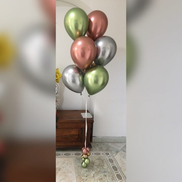 Bouquet 9 globos con helio