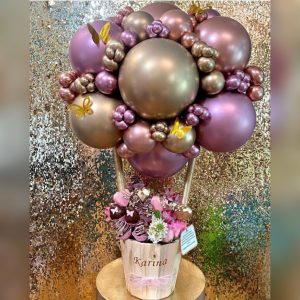 Balde don flores y fresas modelo 1