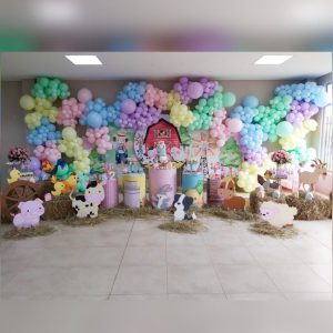 Decoración con globos y mobiliario 59